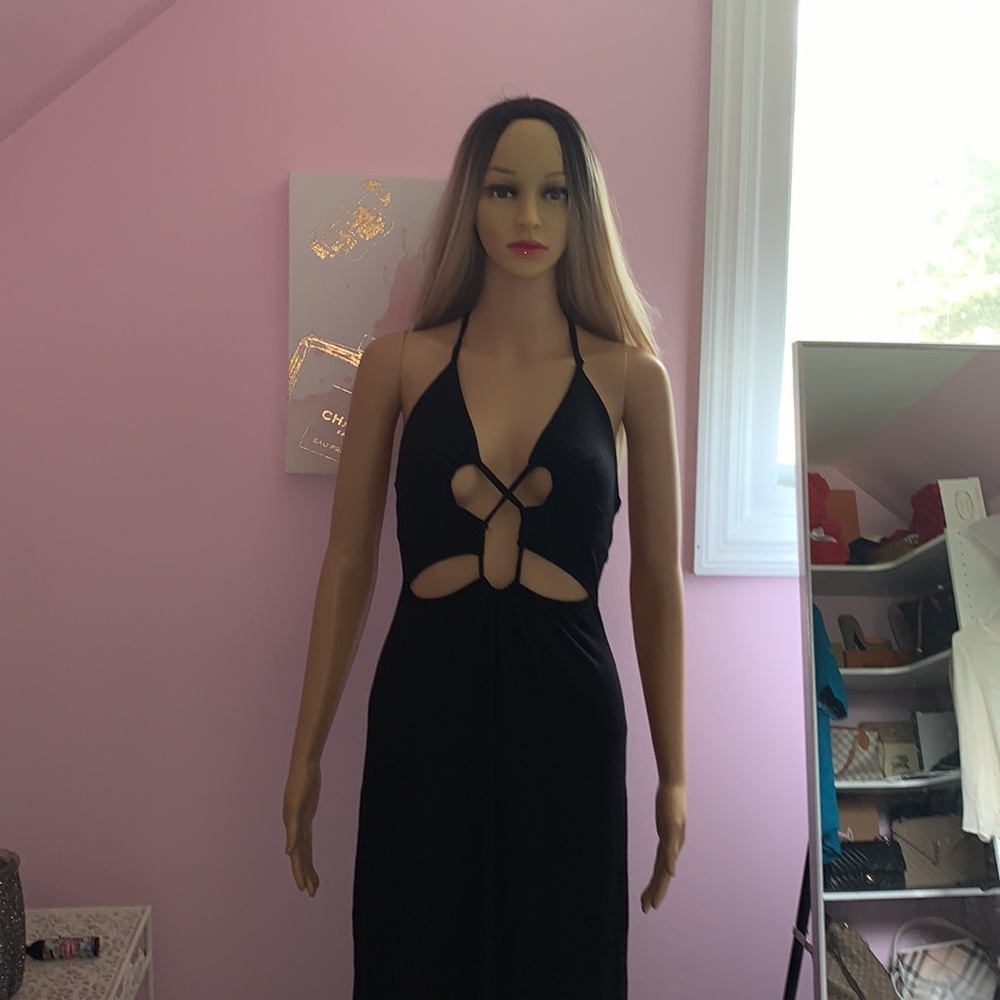 Sexy cut out maxi dress